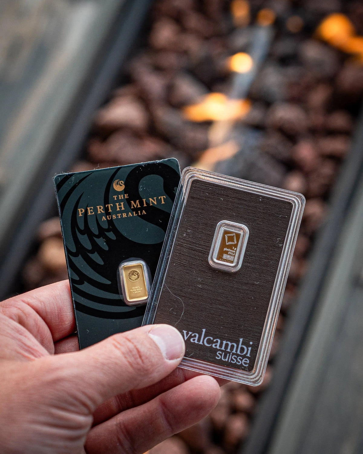 Perth Mint and Valcambi Suisse gold bars from BullionBox