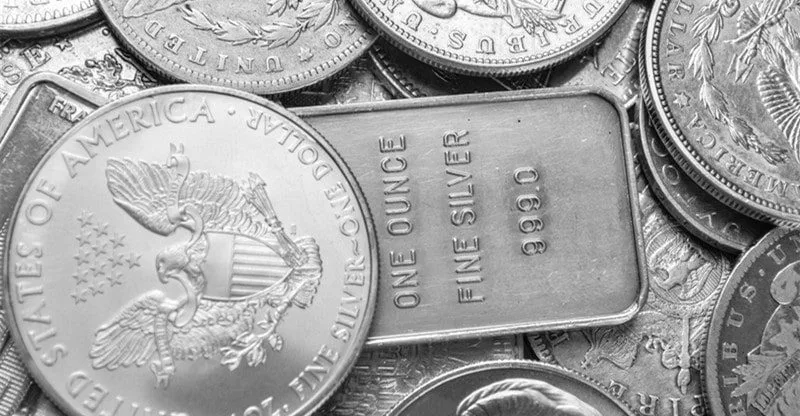 silver bullion or silver coin