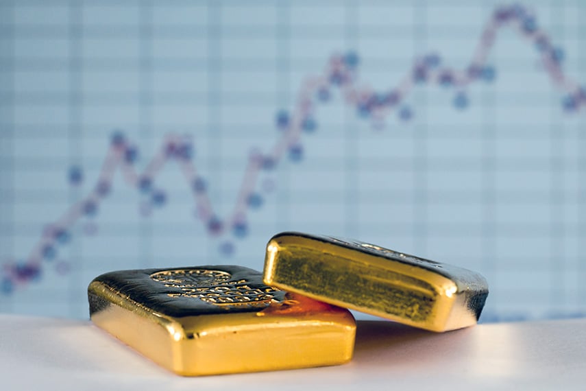 Gold Bars with Chart 855x570 1